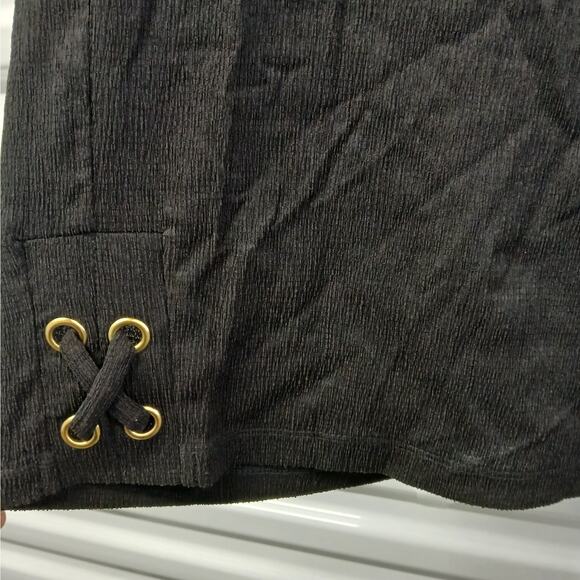 Michael Kors Pants Womens Large Petite Black Cropped Pull On Classic NWT Pockets - Picture 4 of 9